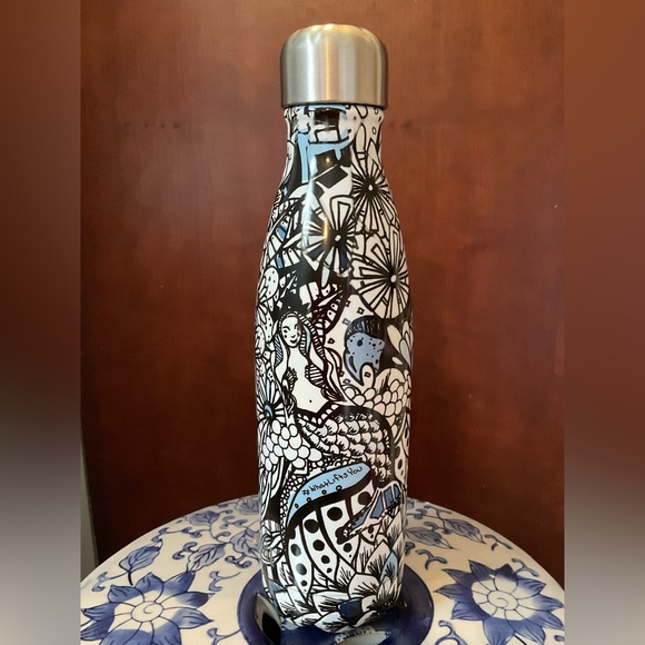 Starbucks S’well Stainless Mermaid Water Bottle by Artist Kelsey Montague - Picture 2 of 7